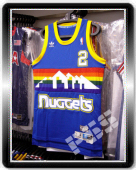 Swingman NBA Nuggets English #2 Hardwood Classics Rainbow Jersey S