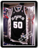 球迷版馬刺罗羅賓遜復古客場球衣 NBA Spurs David Robinson Jersey S