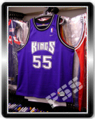 *球迷版国王威廉姆斯客场绝版簽名球衣 NBA Kings Jason Williams Jersey 2XL Autographed