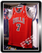 球迷版公牛哥頓客場紅色球衣 NBA Bulls Ben Gordon Jersey L