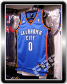 球迷版雷霆威斯布鲁克客場球衣 NBA Thunder Westbrook Jersey XL