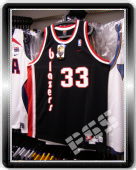 Swingman NBA Blazers Abdur-Rahim Throwback Black Jersey XL