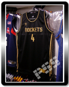 Swingman NBA Rockets Scola Black Gold Edition Jersey L