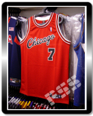 球员版公牛本戈登复古绝版球衣 NBA Bulls Ben Gordon Jersey 48
