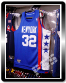 球迷版网队欧文复古蓝色球衣 NBA Nets Erving Jersey L