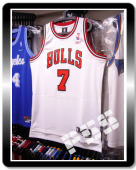 球迷版公牛哥頓主場白色球衣 NBA Bulls Ben Gordon Jersey L