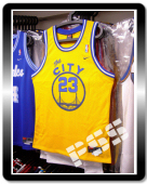 *球迷版勇士李察遜復古黃色球衣 NBA Warriors Richardson Jersey M