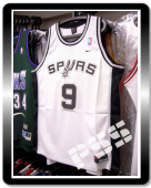 球迷版馬刺柏加主場絕版球衣 NBA Spurs Parker Jersey XL