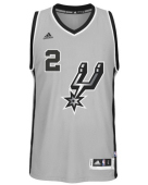 球迷版馬刺李安納客場銀灰色球衣 NBA Spurs Leonard Jersey S碼