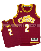 Swingman NBA Cavaliers Kyrie Irving #2 Alternate CAVS Wine Jersey XS
