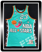 M&N球员版全明星賽1996乔丹湖水色复古球衣 NBA All-Star Game Michael Jordan Jersey 36 (S)