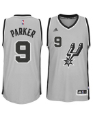 球迷版马刺托尼帕克客场灰色球衣 NBA Spurs Tony Parker Jersey M号