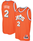 Swingman NBA Cavaliers Kyrie Irving Hardwood Classics Orange Jersey S