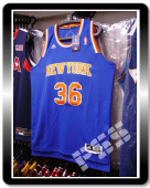 球迷版R30尼克斯华莱士客场蓝色球衣 NBA New York Knicks Rasheed Wallace Jersey S