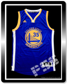 球迷版勇士杜蘭特客場藍色球衣 NBA Warriors Kevin Durant Jersey S