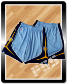 Authentic Revolution 30 Memphis Grizzlies Road Light Blue Basketball Shorts XL
