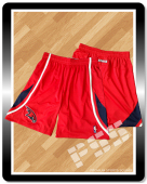 球员版R30老鹰客场红色篮球裤 NBA Atlanta Hawks Basketball Shorts L