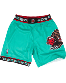 Mitchell & Ness 灰熊1995-96复古湖水绿色篮球裤 NBA Grizzlies Hardwood Classics Basketball Shorts S