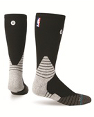 Stance NBA Basketball Socks - NBA官方篮球长筒袜 - 黑色 (L)